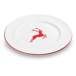 Gmundner Keramik Rubinroter Hirsch  Speiseteller Gourmet (Ø 27cm)