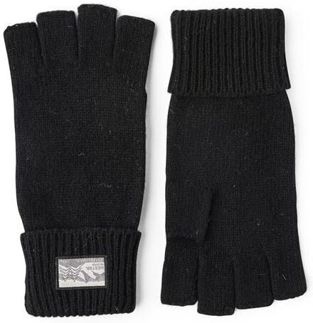Hestra Raggwool Half Finger, Black