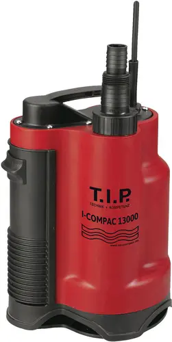 T.I.P. - Technische Industrie Produkte 30191 I-COMPAC 13000 Schmutzwasser-Tauchpumpe 13.000 l/h 9m
