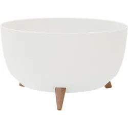 Siena Garden Pflanzgefäße OSLO STRIPE weiß Streifenoptik, 47 x 26,5 cm