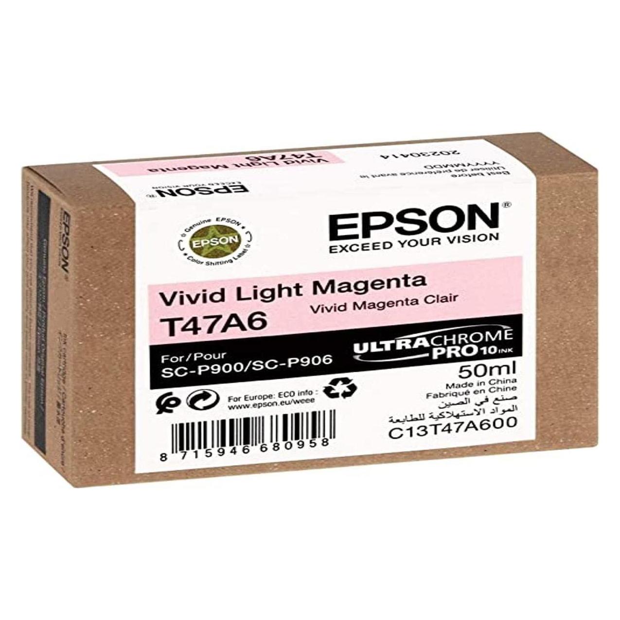 Epson Ink/Singlpck VividL MG T47A6 Pro 10 50ml (LM) (C13T47A60N)
