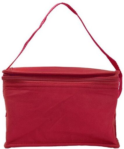 Sac isotherme publicitaire en coton non tissé aluminium rouge