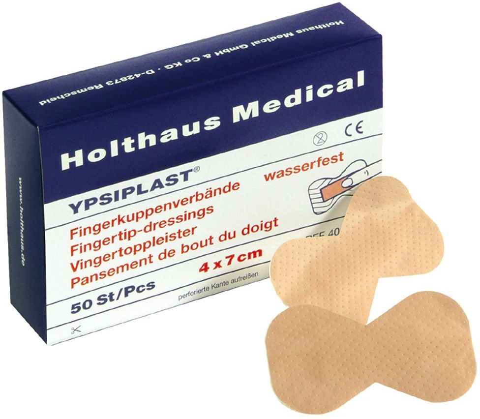 Holthaus Medical Fingerkuppenverband Ypsiplast wasserf.4x7 cm haut 50 St Verband