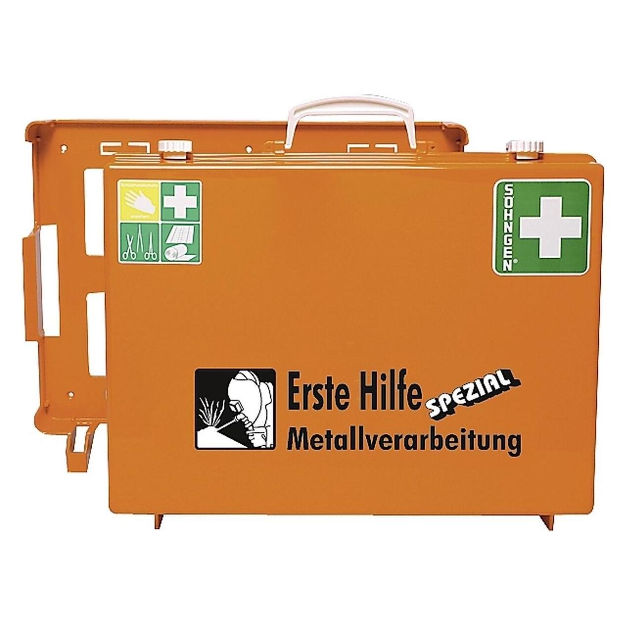 Söhngen Erste-Hilfe-Koffer Spezial MT-CD Österreich-Norm Erweit. Metallverarb. orange (Verbandskasten) (0390208)