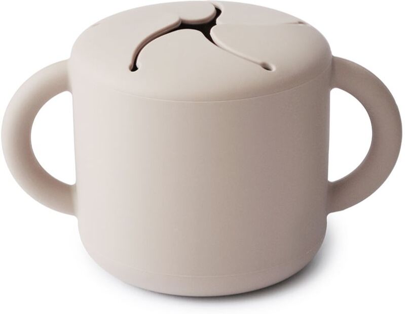 Mushie Baby Snack Cup tasse pour les collations Ivory 1 pcs