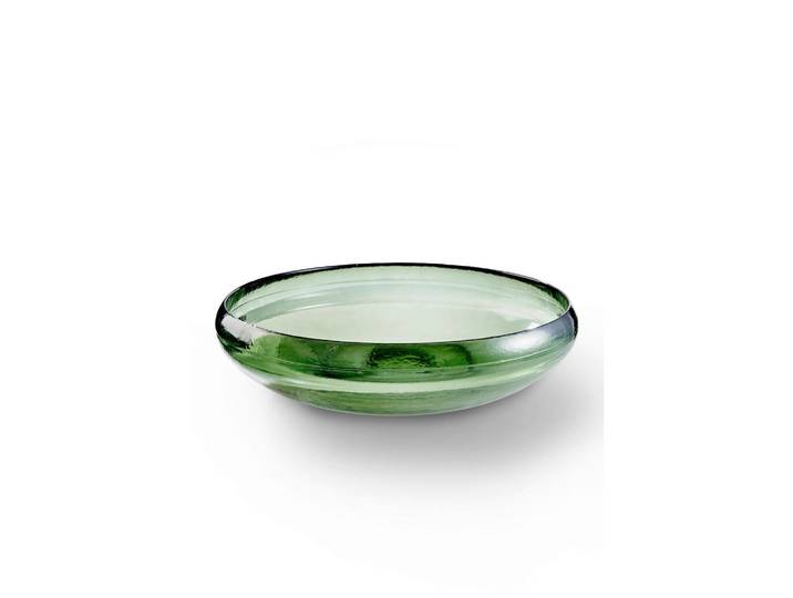 Fynch-Hatton Dekoschale Nuru, Smaragdgrün, Glas, rund, 9 cm, nachhaltig, Dekoration, Dekoschalen