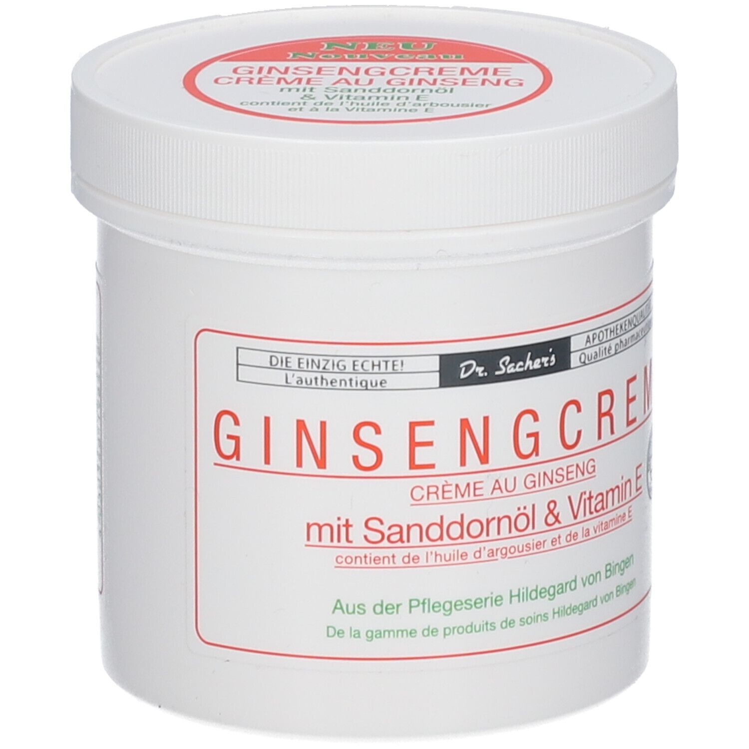 Ginseng Creme mit Sanddornöl & Vitamin E 250 ml