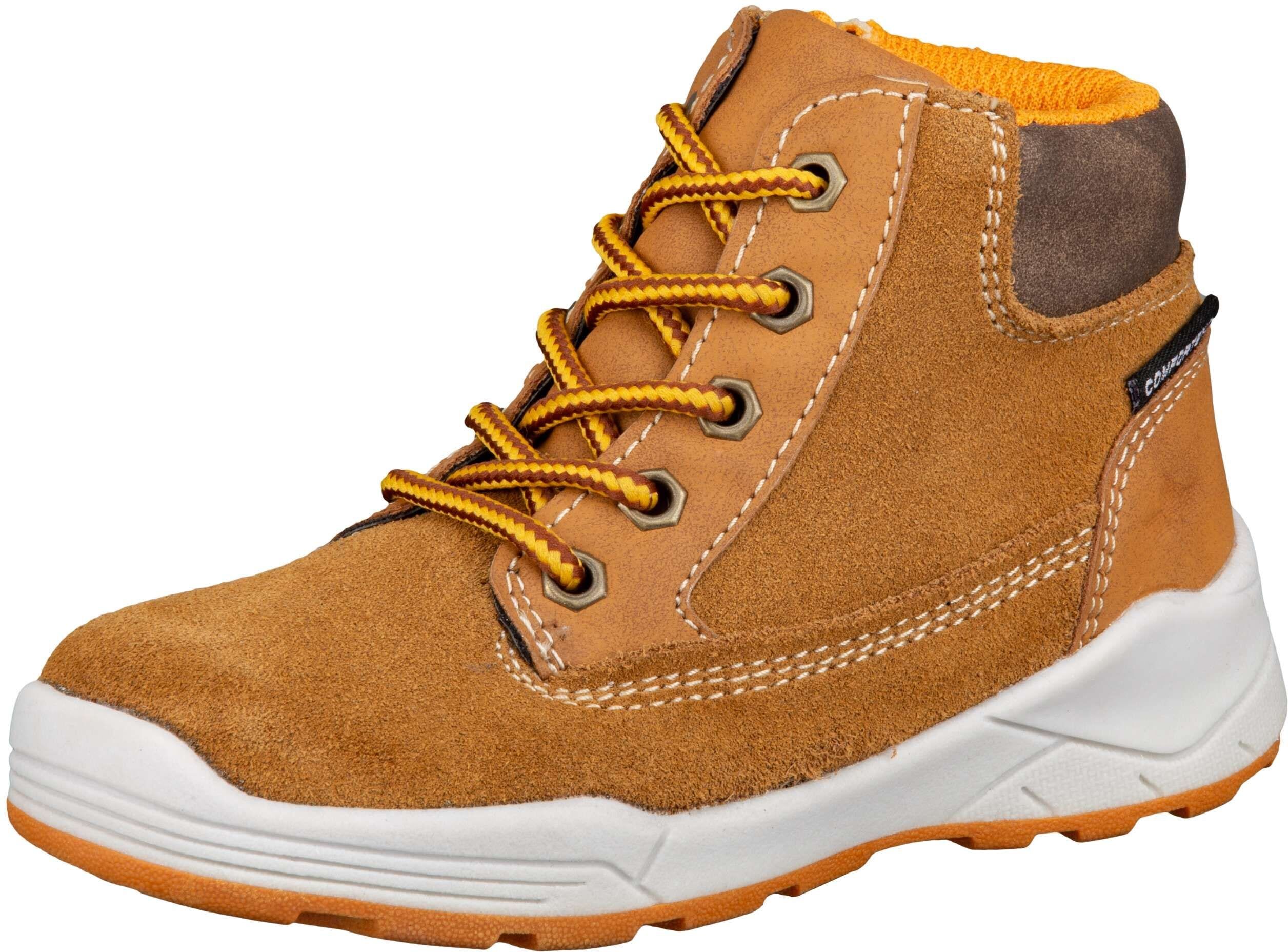 Stiefel LICO "Freizeitstiefel Benisha", Jungen, Gr. 35, Textil, braun, Veloursleder, Schuhe Stiefel braun 35, Textil