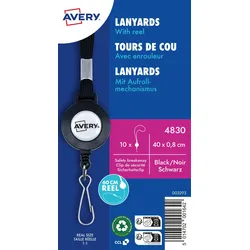 AVERY Zweckform Lanyards schwarz