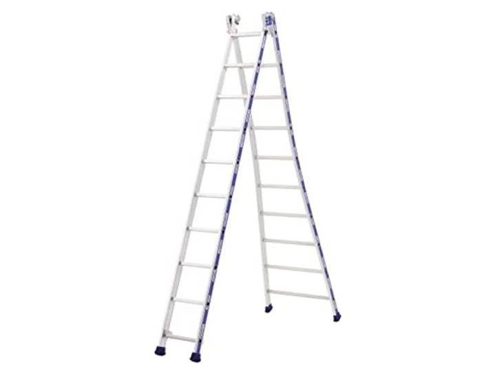 Tubesca - Echelle transformable 2 plans 8+8 échelons Haut. d'accès maxi 4\,94m - PLATINIUM