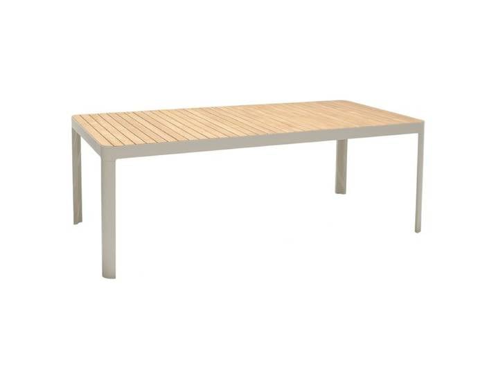LifestyleGarden Portals Gartentisch 209x105cm Aluminium/Teak Sand