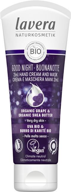 Lavera Good Night 2 en 1 Crema de Manos y Mascarilla 75 ml