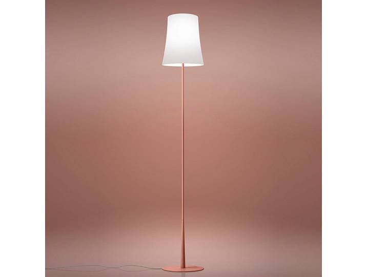 Birdie Easy Reading Stehleuchte Red - Foscarini - Wohnzimmer - Design - Metall - Mit Schirm