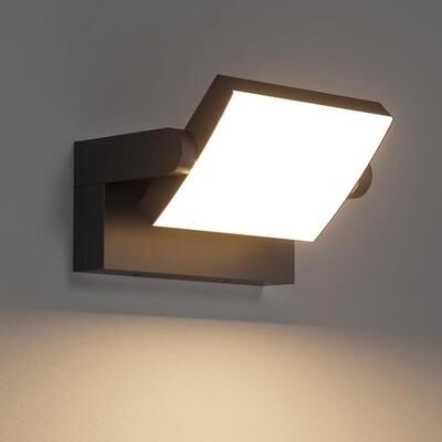 Uplifted Goods Smart 24w Outdoor Wall Lamp With Motion Sensor without Sensor neutral Light