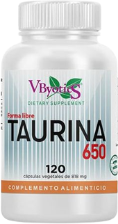 Vbyotics Taurine 650 mg 120 Capsules