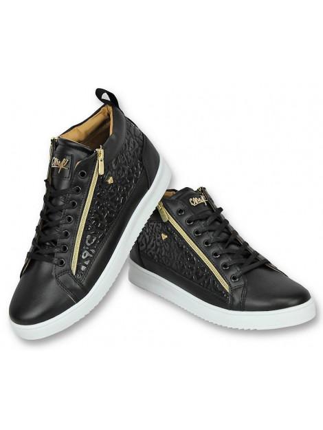 Cash Money Schoenen sneaker croc black gold