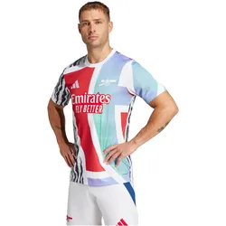 adidas FC Arsenal Aufwärmshirt Herren 2024/25 JE7562 - better scarlet/white/black/clear aqua M