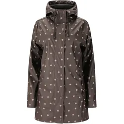 Weather Report Sunrise Allover Print PU Regenjacke Damen 1283 - espresso 36