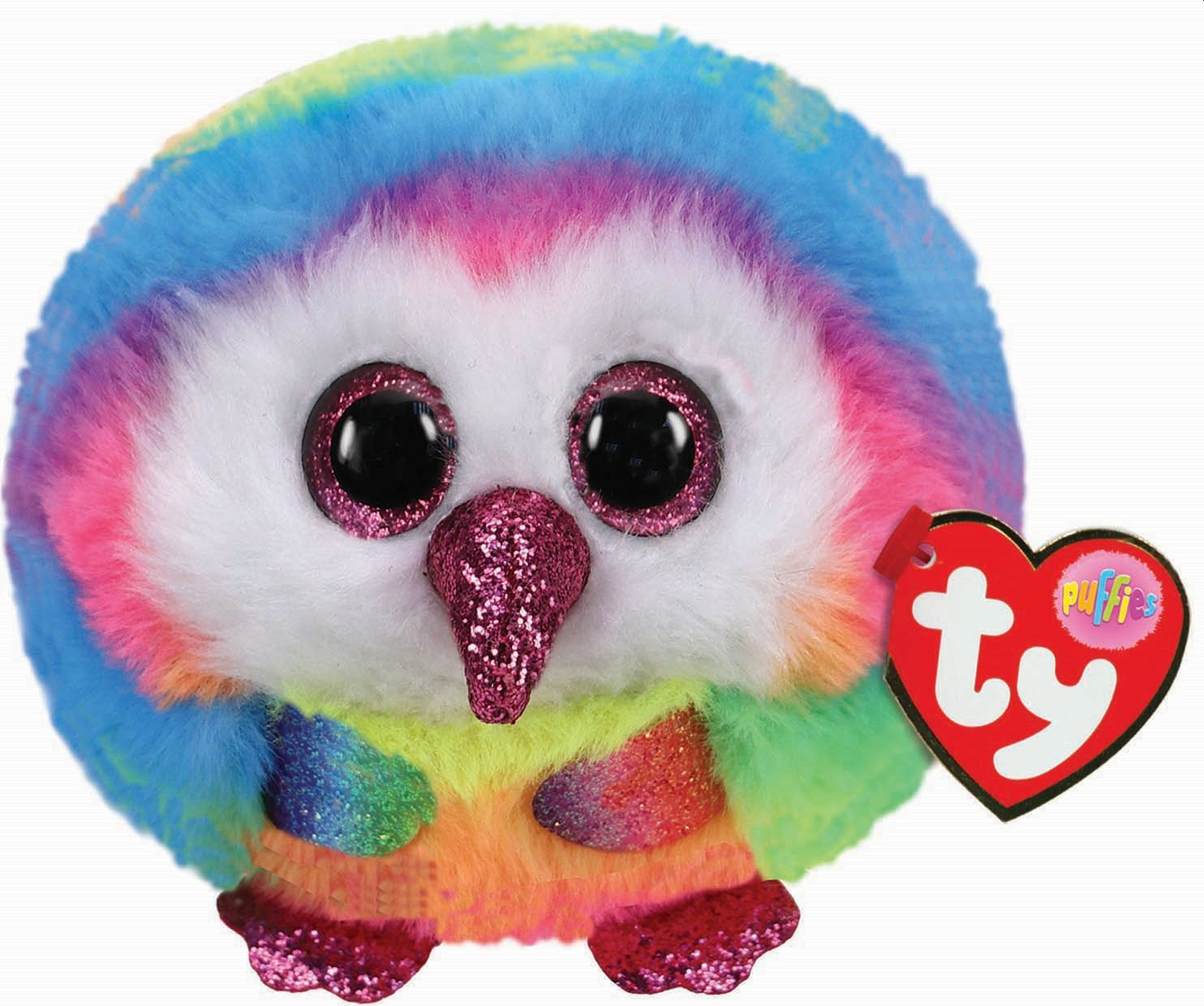TY Beanie Balls Uil Owen Puffies Pluche Knuffel