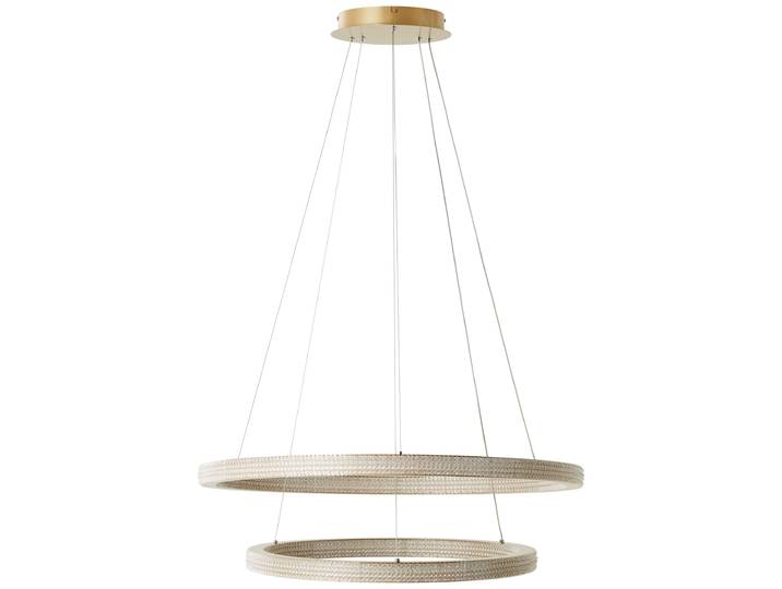 BRILLIANT LED Pendelleuchte Calvi , gold (goldfarben matt), Ø 80cm, Leuchten, 11200 lm, Höhe 150 cm, Ø 80 cm, Aluminium/Kunststoff, goldfarben matt, LED Pendelleuchte