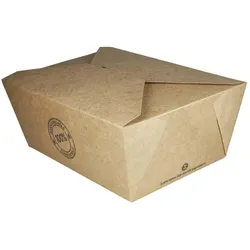25x BIO Take-Away Boxen Menüboxen ToGo aus Karton 22.5x16.9x9cm