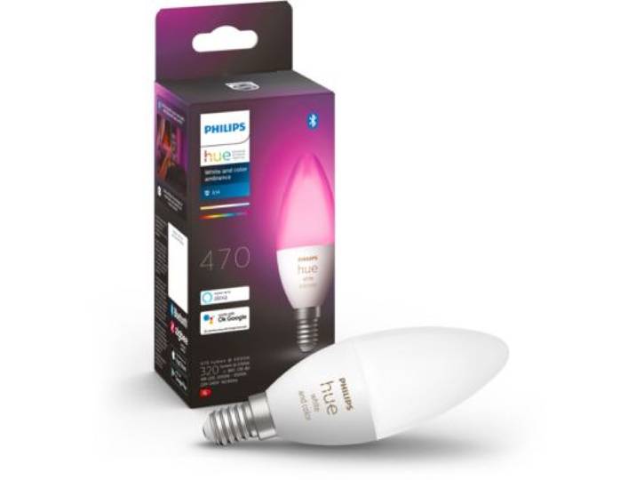 Philips Hue - Ampoule Led Connectée E14 White&Color Ambiance Flamme