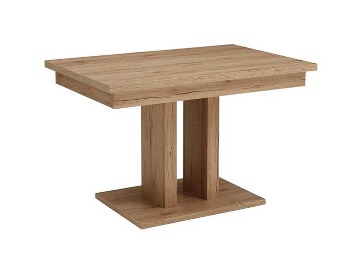 Cantus Esstisch, Eiche, rechteckig, eckig, Säule, Bodenplatte, 85x76x130-170 cm, in verschiedenen Größen erhältlich, Esszimmer, Tische, Esstische
