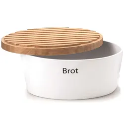 Continenta Brottopf, Brotaufbewahrung, Braun, Weiss