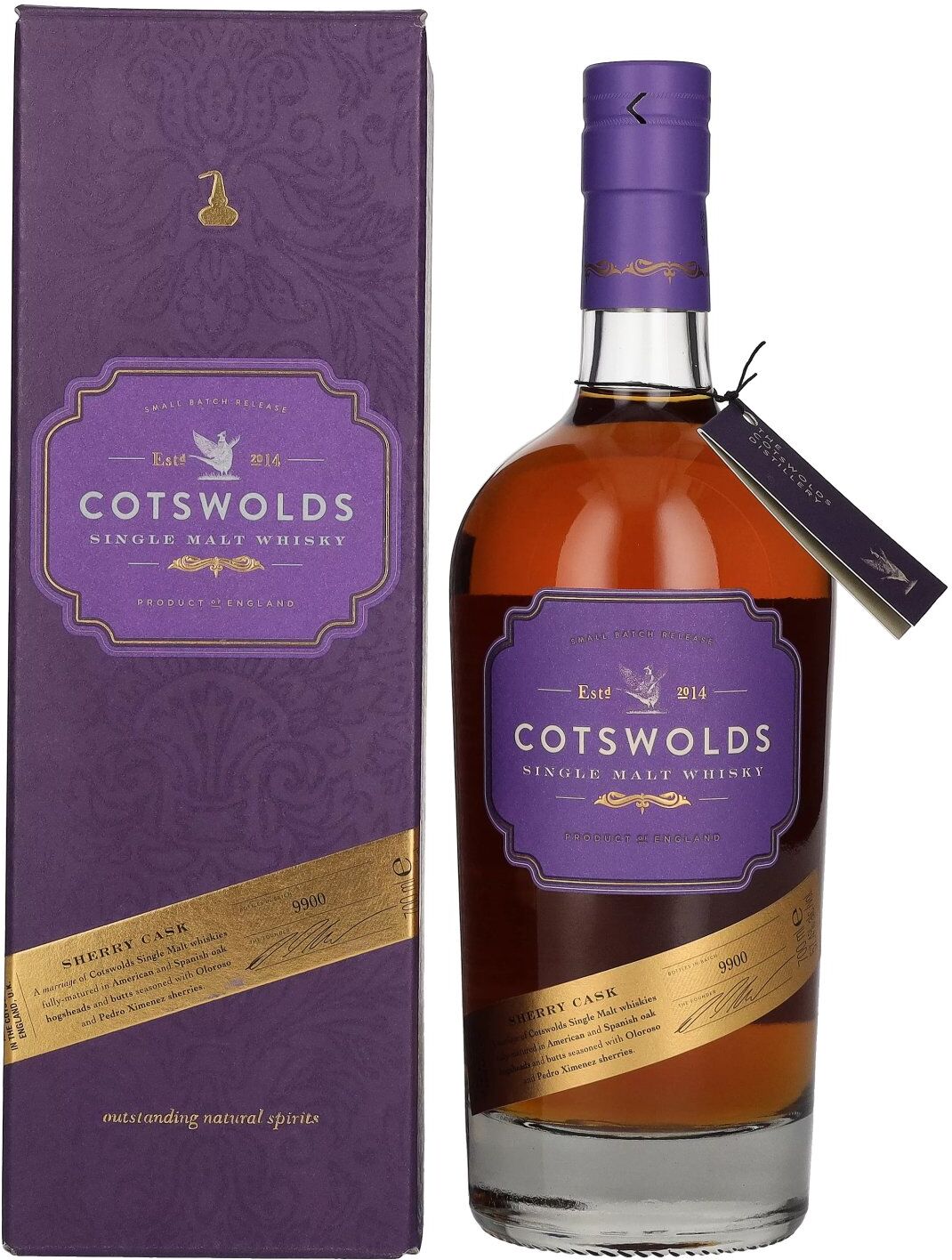 Cotswolds SHERRY CASK Single Malt Whisky 57,4% Vol. 0,7l in Geschenkbox