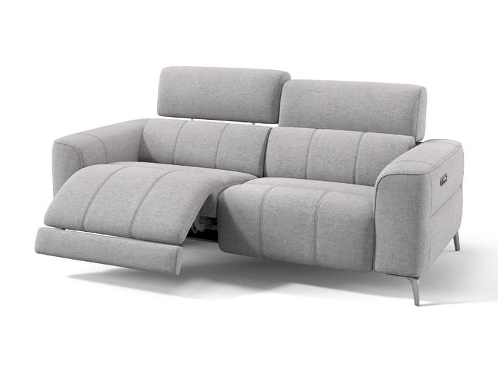 Designer Sofa RIVA Stoffsofa Stoffcouch 2-Sitzer Couchgarnitur Relax Sofa