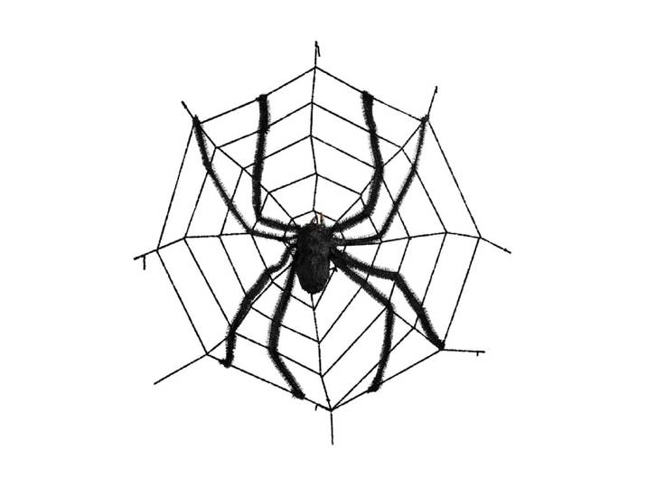 Dekofigur Dekomat AG mit Spinne, Kunstsoff, Ø 150 cm , schwarz, Dekofiguren, Dekofigur