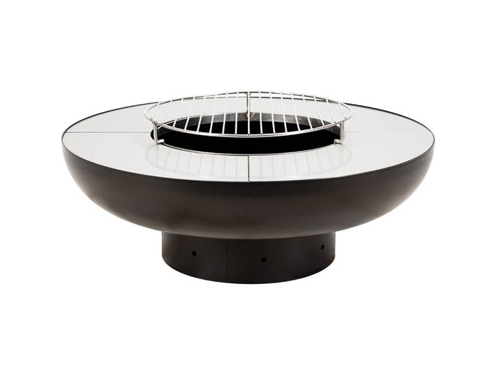 Nouvel Grill- und Feuerschale  Superiore , schwarz, Ø 75 cm - Material: Edelstahl, Stahl