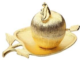Classic Touch Apple Shaped Dish with Removable Honey Jar