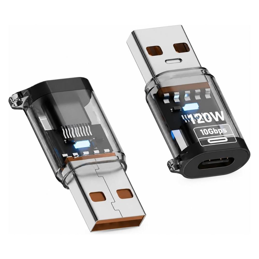 PowerGuard High-Speed 120W Fast Charging USB-A to USB-C Adapter (USB-A, USB-C) (00036238)