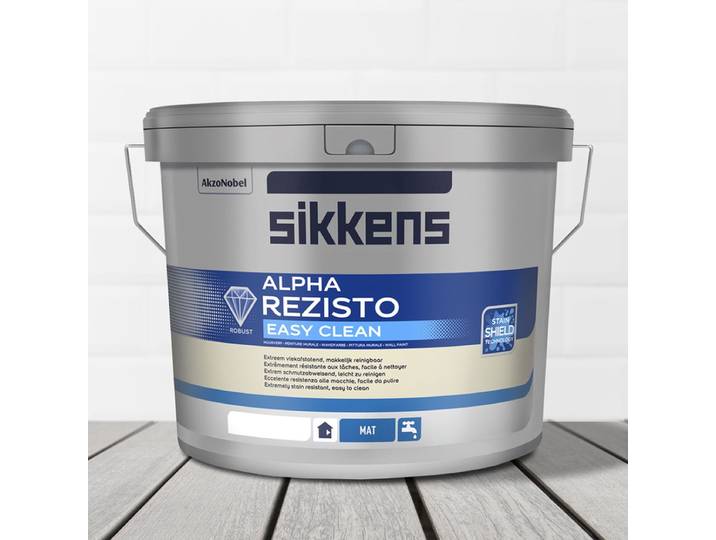Sikkens Alpha Rezisto Easy Clean Mat - Wit - 10L muurverf - plafondverf