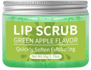 Rare Purchases Hllozzi 50g Lip Scrub Jojoba Oil Vitamin C, Hydrating Moisturizing, Gentle Non Irritating Lip Exfoliator Watermelon apple 50g