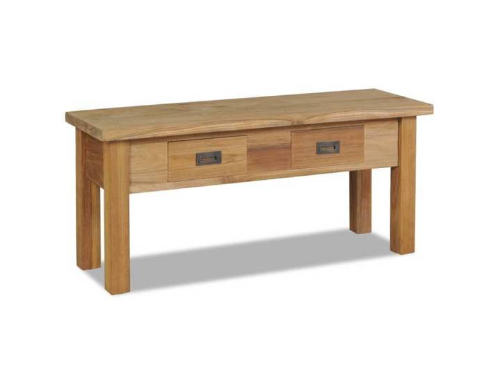 SALE 2026  Banc à chaussures Brun - Banc d'entrée teck massif 90x30x40cm PRO440631138
