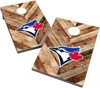 Skip's Garage Toronto Blue Jays 2x4 MLB Cornhole Bag Toss