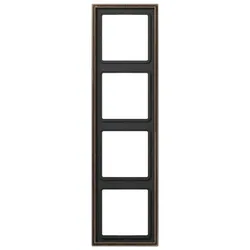 Jung Rahmen 4fach Mess/antik ME 2984 AT