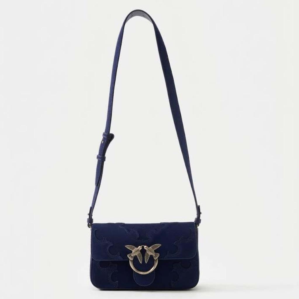 Pinko One Slouchy Damen Tasche in Größe Mini M, Farbe Violett