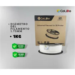 CoLiDo 3D Filamentkassette PLA+ schwarz 1.75mm 1kg (PLA+, 1000 g, 1.75 mm), Filament, Schwarz