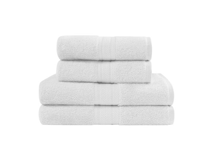 Ensemble de bain 4 pièces en coton blanc