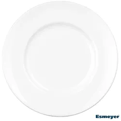 Esmeyer 6 x Fahnen Speiseteller 27 cm Form Jade - uni weiss
