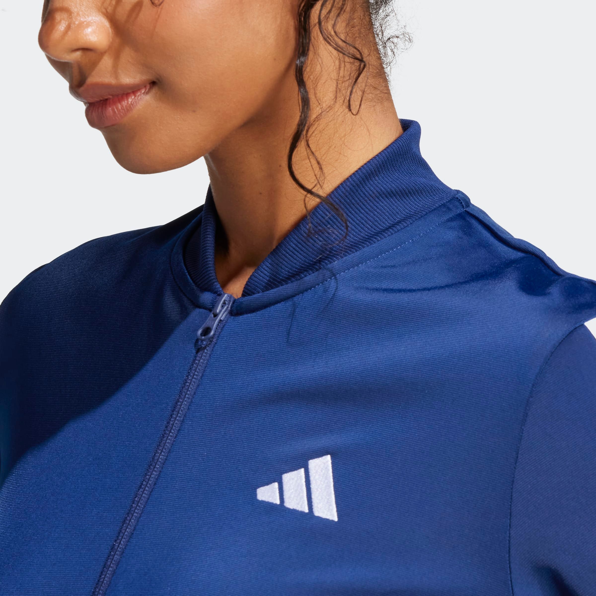Trainingsanzug ADIDAS SPORTSWEAR "DAYREADY", Damen, Gr. XS, blau (dunkelblau), Obermaterial: 100% Polyester, Sportanzüge Trainingsanzug dunkelblau XS