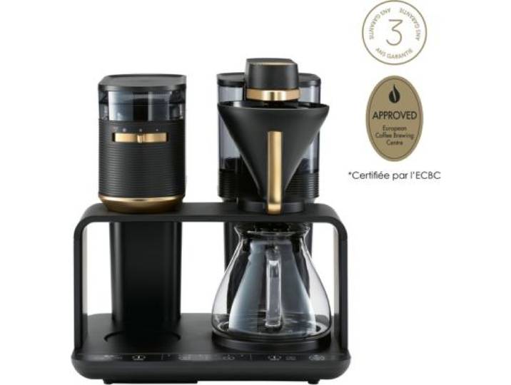 Melitta - Cafetière Filtre Epos Avec Broyeur Intégré Schwarz-Gold