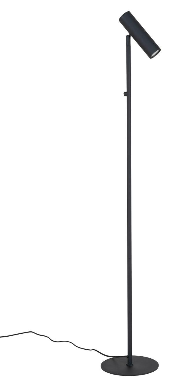 House Nordic Vloerlamp Paris Zwart met GU10 fitting, B/D/H: 25 x 25 x 150 cm