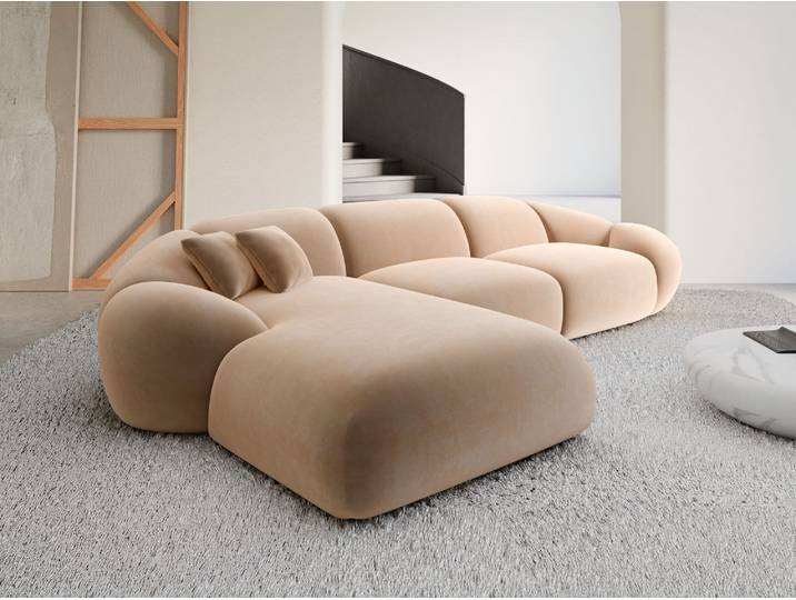 Stoff Ecksofa Solverde L-Form