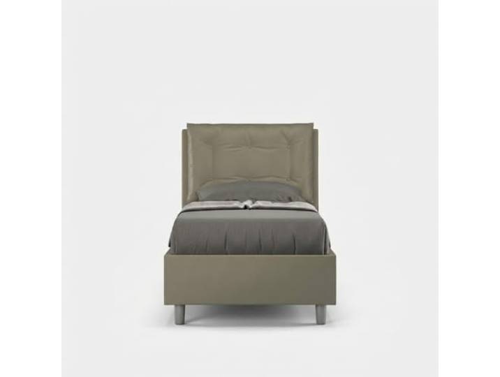 Produce Shop Einzelbett 80x190 mit Bettkasten und gepolstertem Kopfteil Annalisa S - Braun