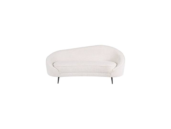 3-Sitzer Design Sofa „Constance“ Strukturstoff Weiss Bizzotto