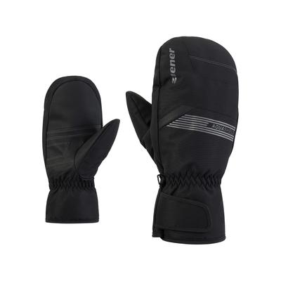 Fäustlinge ZIENER "GALLIUSSO-Z AQUASHIELD", Herren, Gr. 6,5, schwarz, Kunstfaser, Handschuhe Fäustlinge, wasserdicht, winddicht, atmungsaktiv, warm